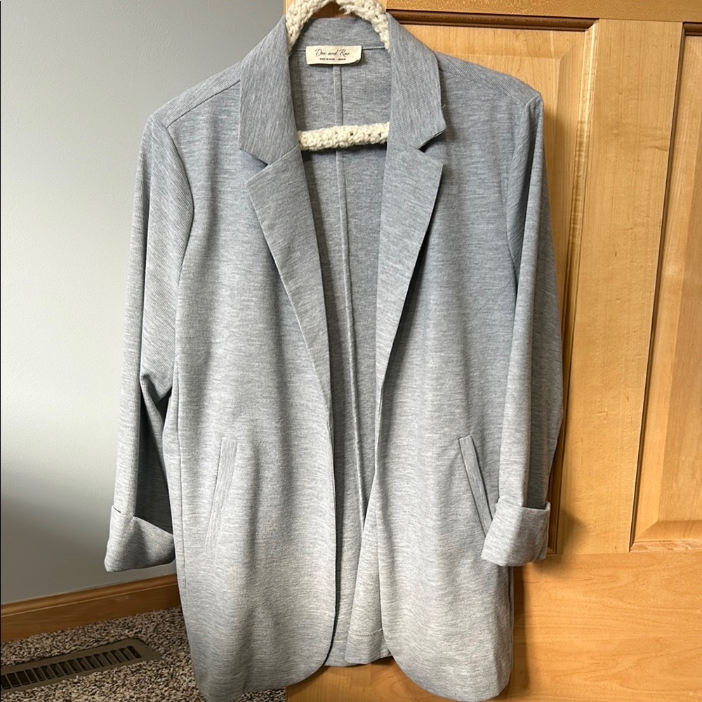 Gray Blazer Jacket